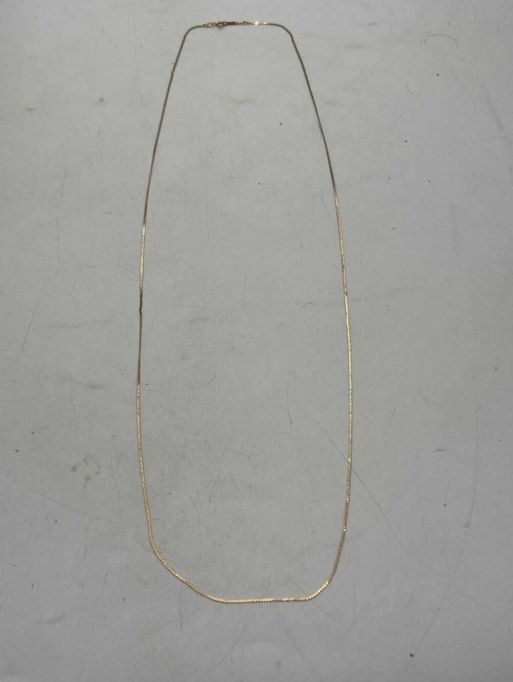 Vintage 14k Gold 1mm Chain Necklace